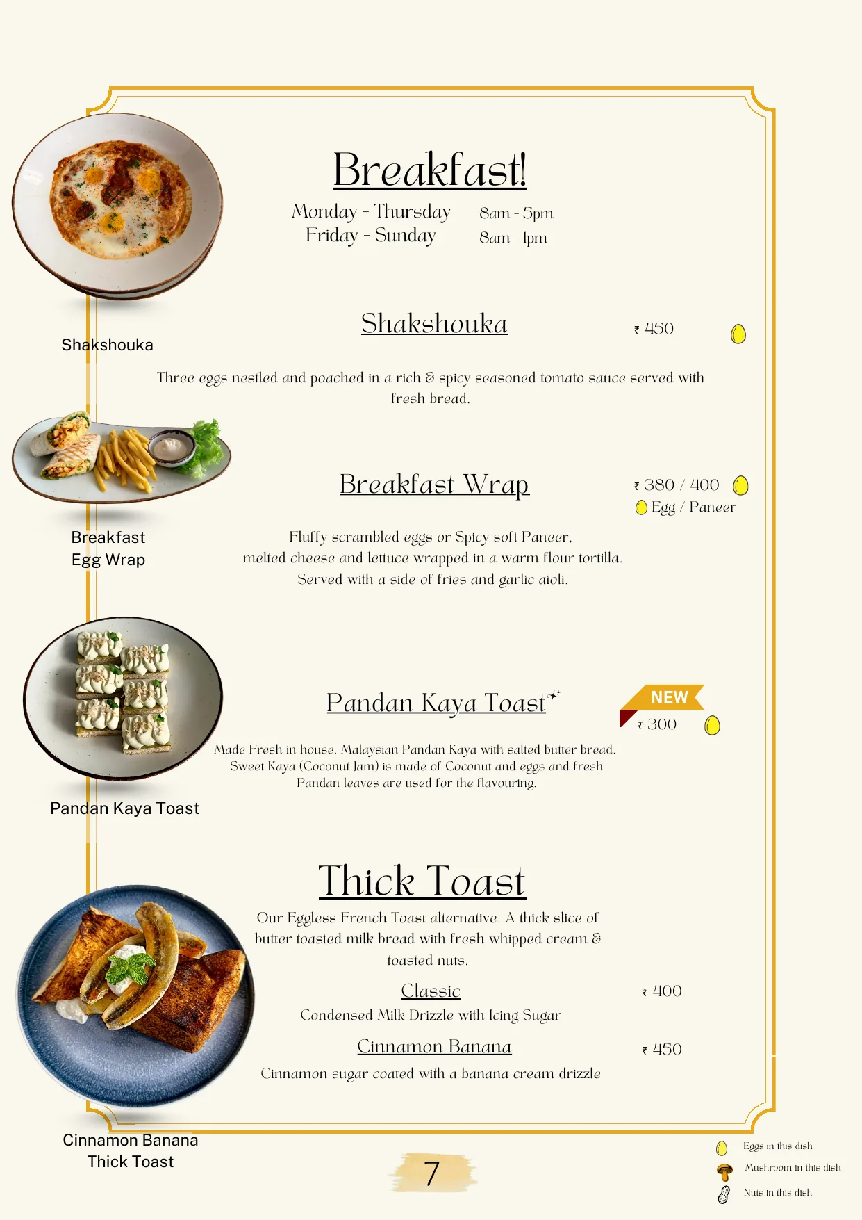 Cafe OneTen Food Menu preview